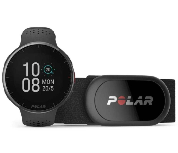 Polar Pacer PRO H10 szaro-czarny S-L - 1309995 - zdjęcie